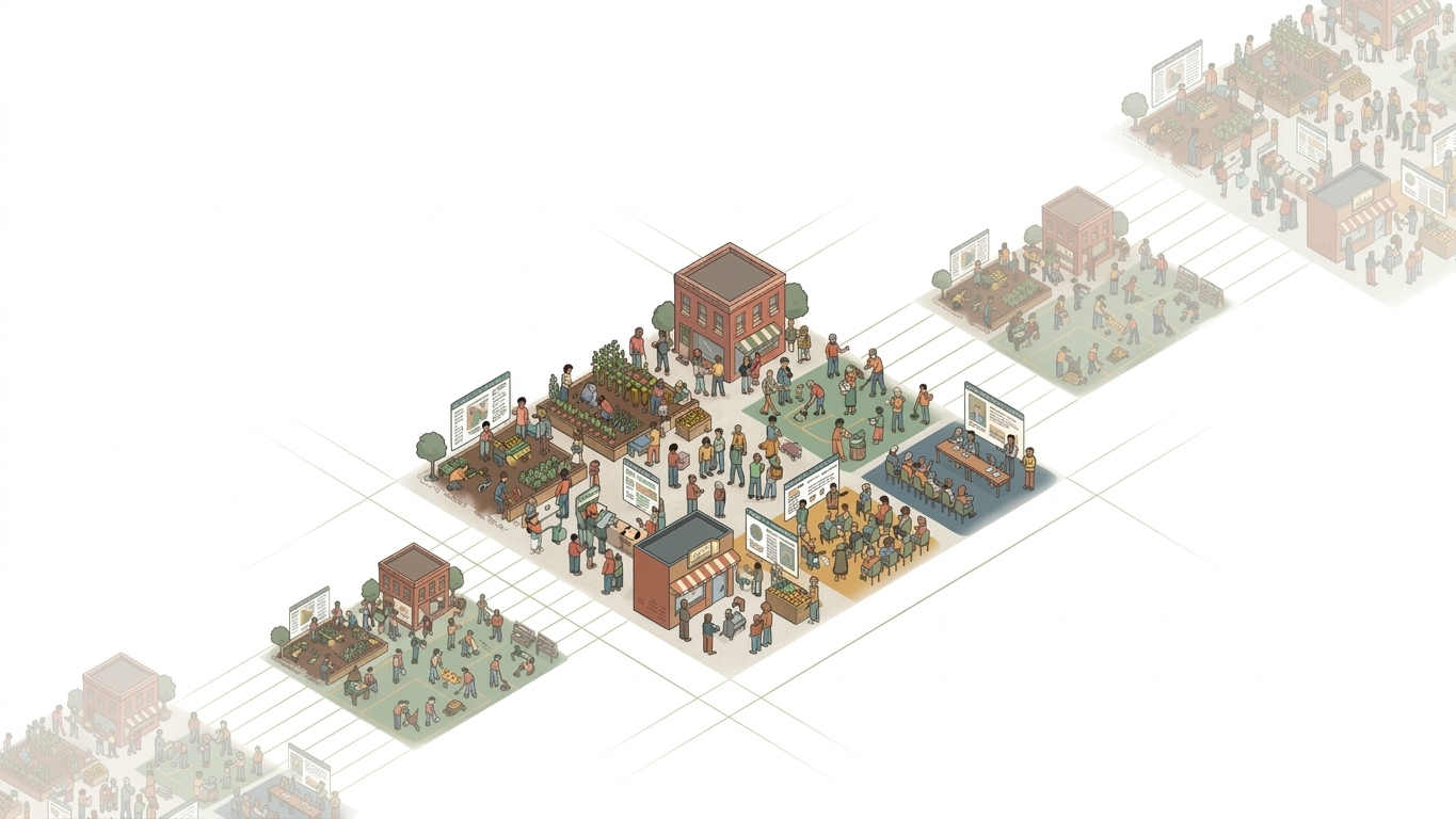 Long-term decentralized public administration ecosystem